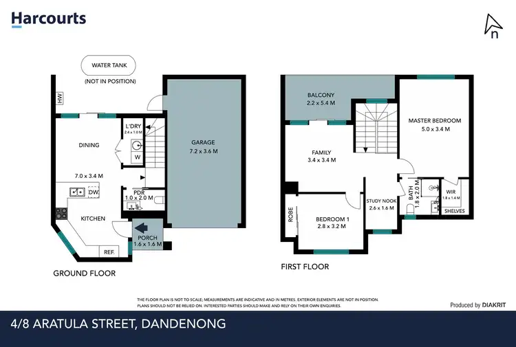 Floorplan of Homely townhouse listing, 4/8 Aratula Street, Dandenong VIC 3175
