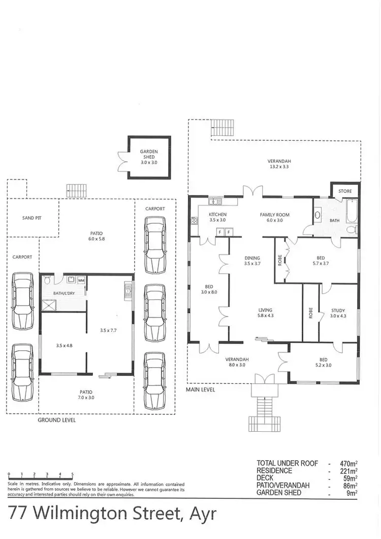 Floorplan of Homely house listing, 77 Wilmington Street, Ayr QLD 4807