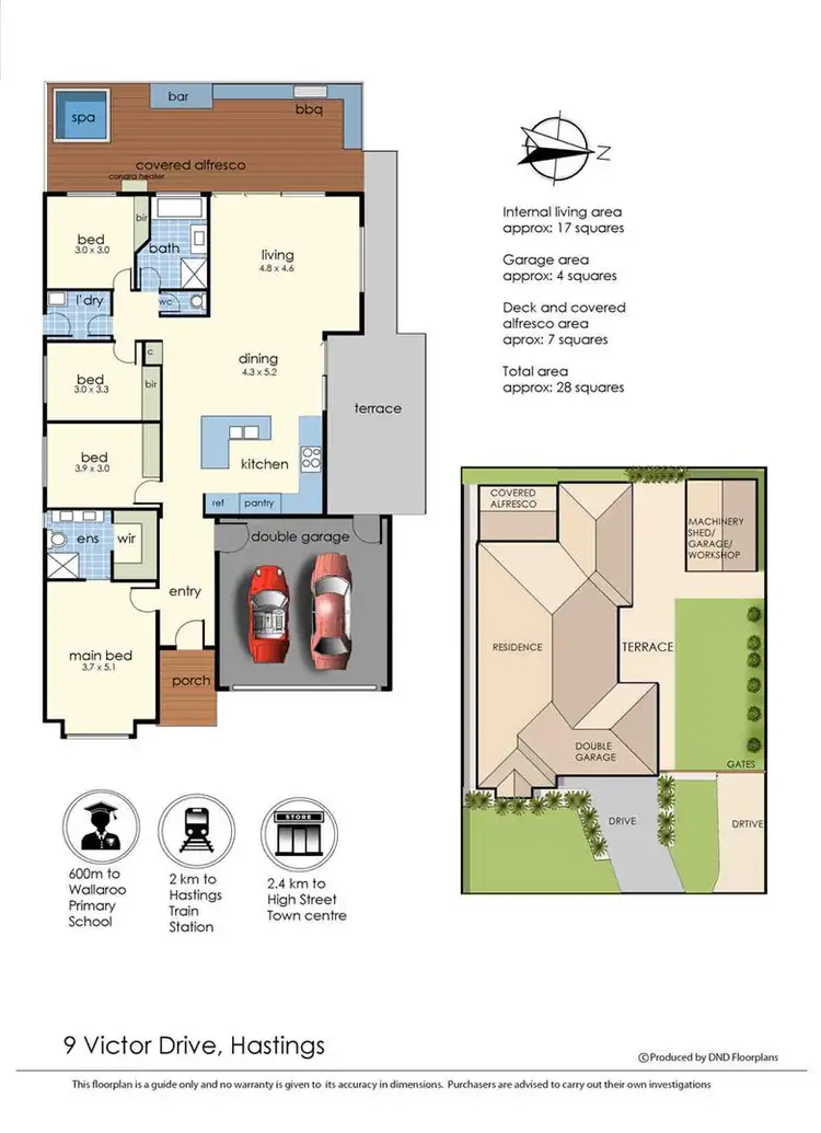 Floorplan of Homely house listing, 9 Victor Drive, Hastings VIC 3915