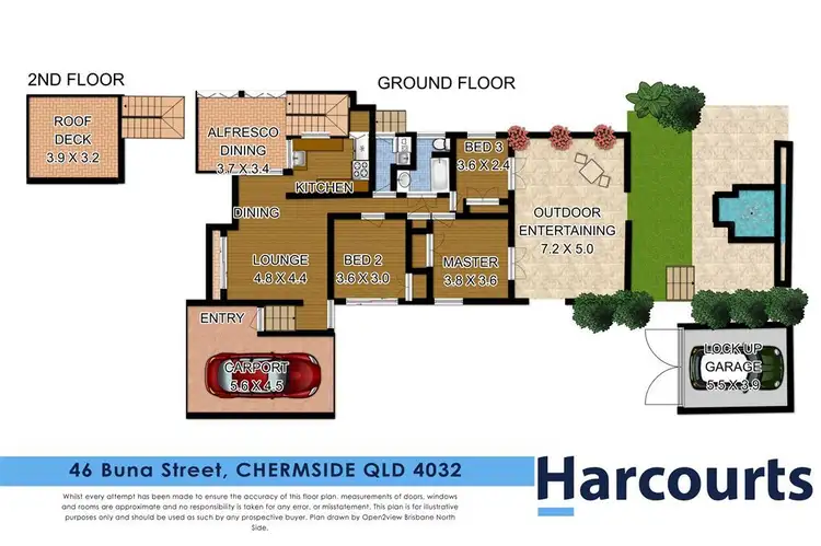 Floorplan of Homely house listing, 46 Buna Street, Chermside QLD 4032