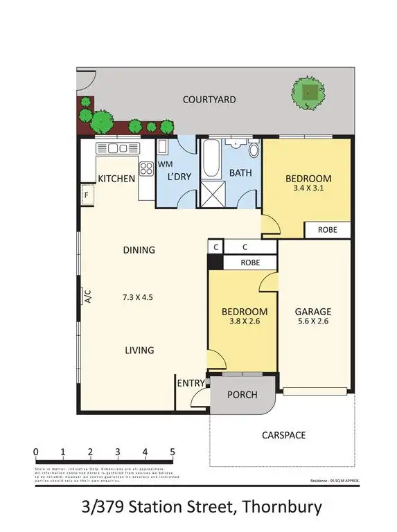 Floorplan of Homely unit listing, 3/379 Station Street, Thornbury VIC 3071