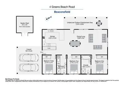 Floorplan of Homely house listing, 4 Greens Beach Road, Beaconsfield TAS 7270