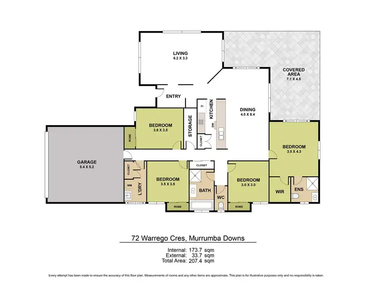 Floorplan of Homely house listing, 72 Warrego Crescent, Murrumba Downs QLD 4503