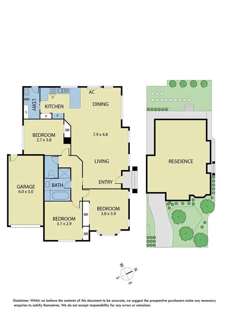 Floorplan of Homely villa listing, 1/87-91 Watts Street, Box Hill North VIC 3129