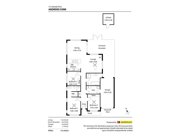 Floorplan of Homely house listing, 113 Lakeside Drive, Andrews Farm SA 5114