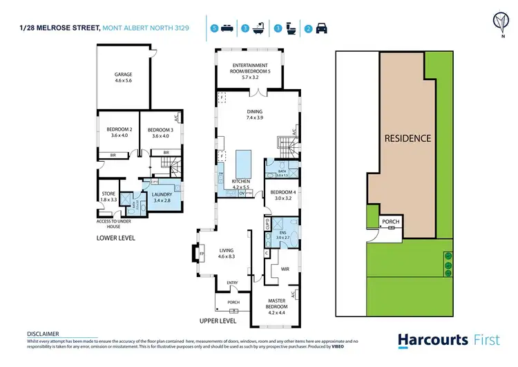 Floorplan of Homely townhouse listing, 1/28 Melrose Street, Mont Albert North VIC 3129