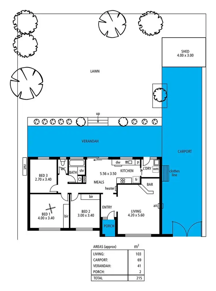 Floorplan of Homely house listing, 7 Brook Drive, Aberfoyle Park SA 5159