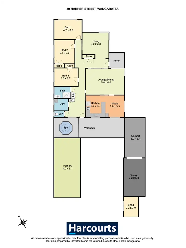 Floorplan of Homely house listing, 49 Harper Street, Wangaratta VIC 3677