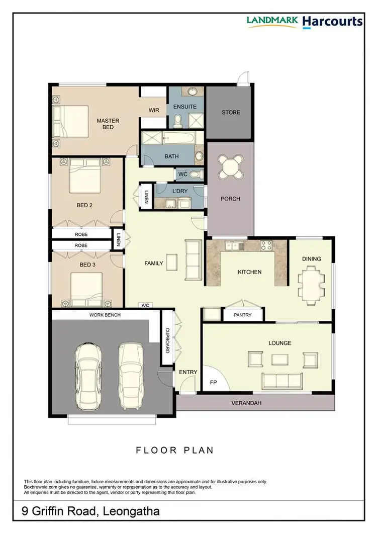 Floorplan of Homely house listing, 9 Griffin Road, Leongatha VIC 3953
