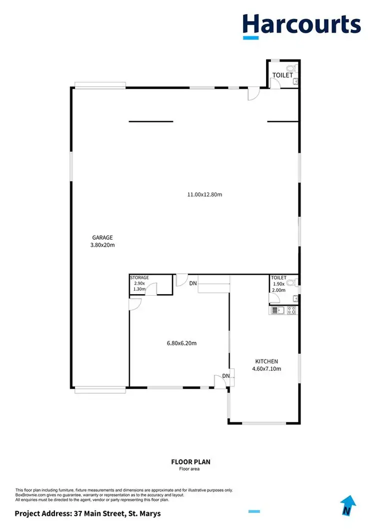 Floorplan of Homely warehouse listing, 37 Main Street, St Marys TAS 7215