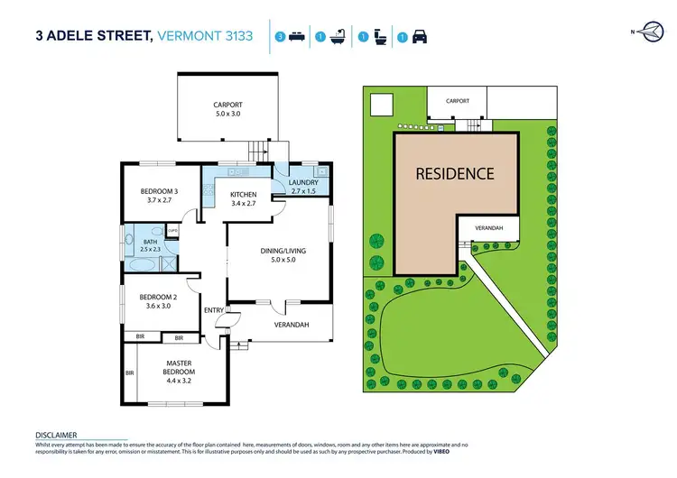 Floorplan of Homely house listing, 3 Adele Street, Vermont VIC 3133