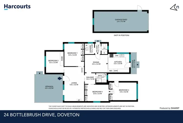 Floorplan of Homely house listing, 24 Bottlebrush Drive, Doveton VIC 3177