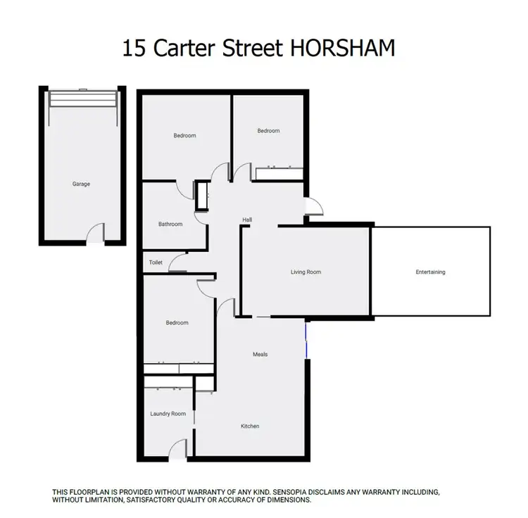 Floorplan of Homely house listing, 15 Carter Street, Horsham VIC 3400