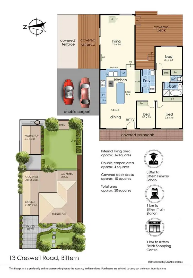 Floorplan of Homely house listing, 13 Creswell Road, Bittern VIC 3918