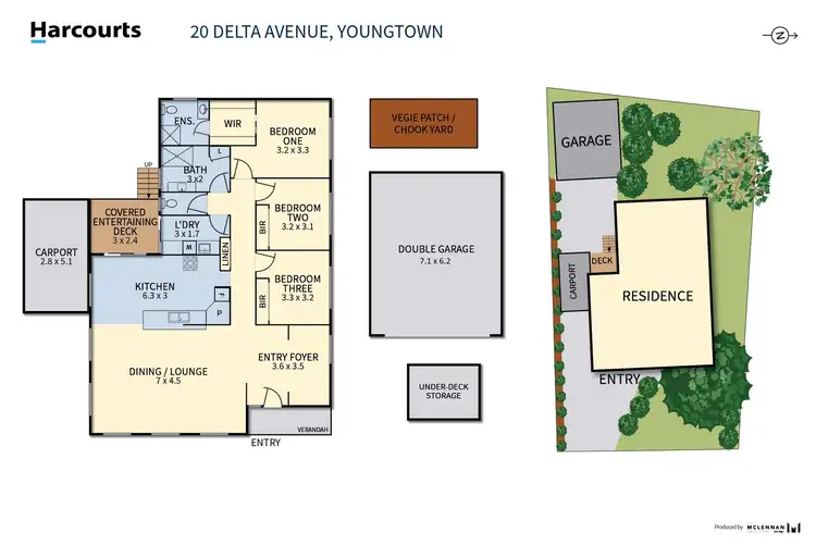 Floorplan of Homely house listing, 20 Delta Avenue, Youngtown TAS 7249