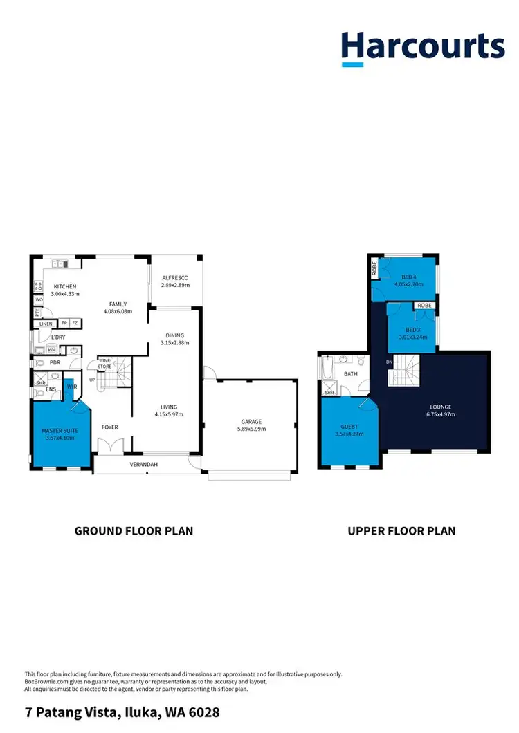 Floorplan of Homely house listing, 7 Patang Vista, Iluka WA 6028