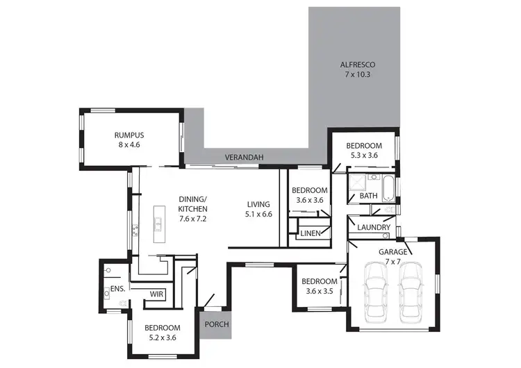 Floorplan of Homely house listing, 13-23 Saxon Street, Euroa VIC 3666