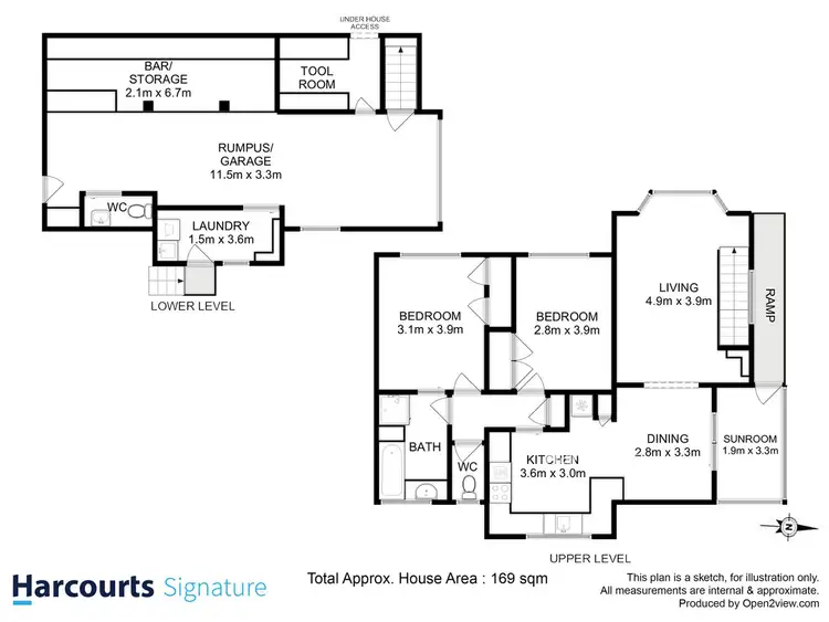 Floorplan of Homely unit listing, 1/39 Montagu Street, Lenah Valley TAS 7008