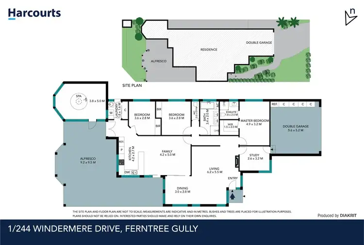 Floorplan of Homely house listing, 1/244 Windermere Drive, Ferntree Gully VIC 3156
