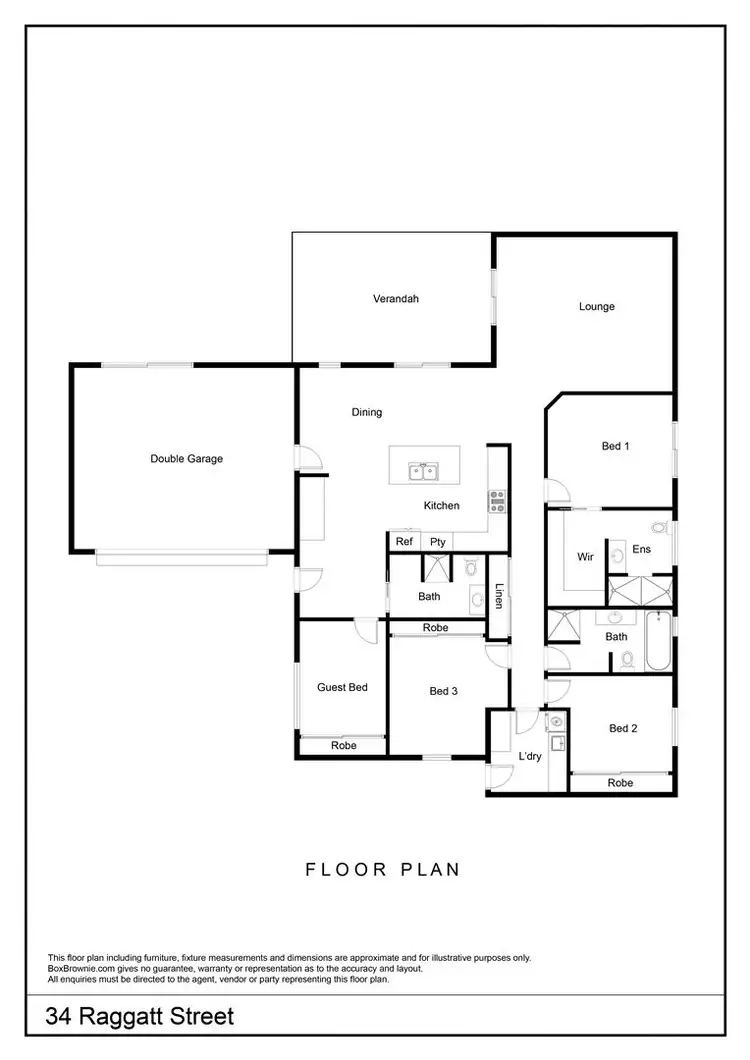 Floorplan of Homely house listing, 34 Raggatt Street, East Side NT 870