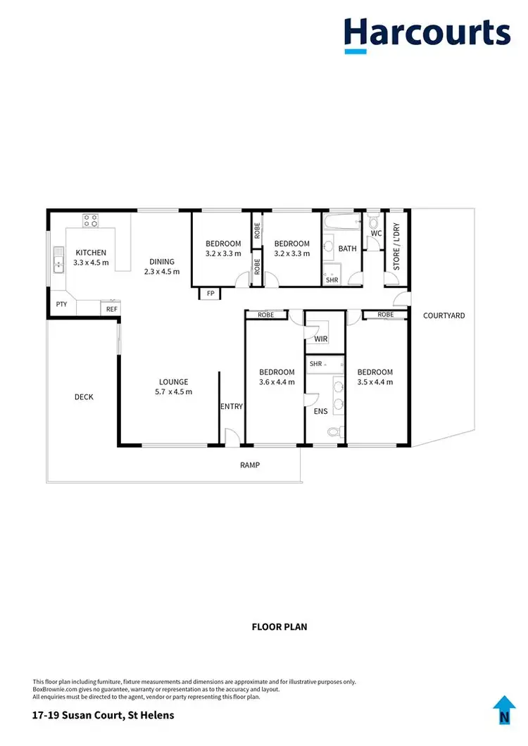 Floorplan of Homely house listing, 17-19 Susan Court, St Helens TAS 7216