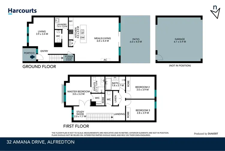 Floorplan of Homely townhouse listing, 32 Amana Drive, Alfredton VIC 3350