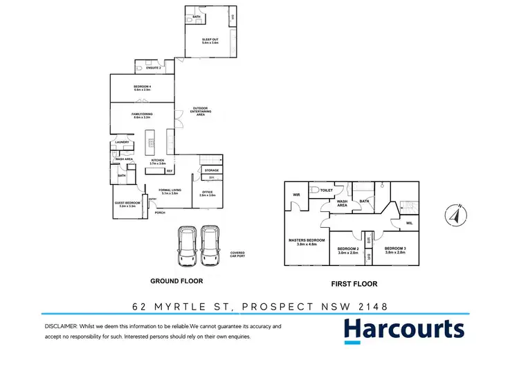 Floorplan of Homely house listing, 62 Myrtle Street, Prospect NSW 2148