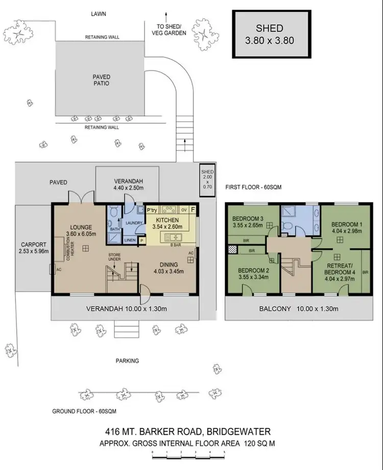 Floorplan of Homely house listing, 416 Mount Barker Road, Bridgewater SA 5155