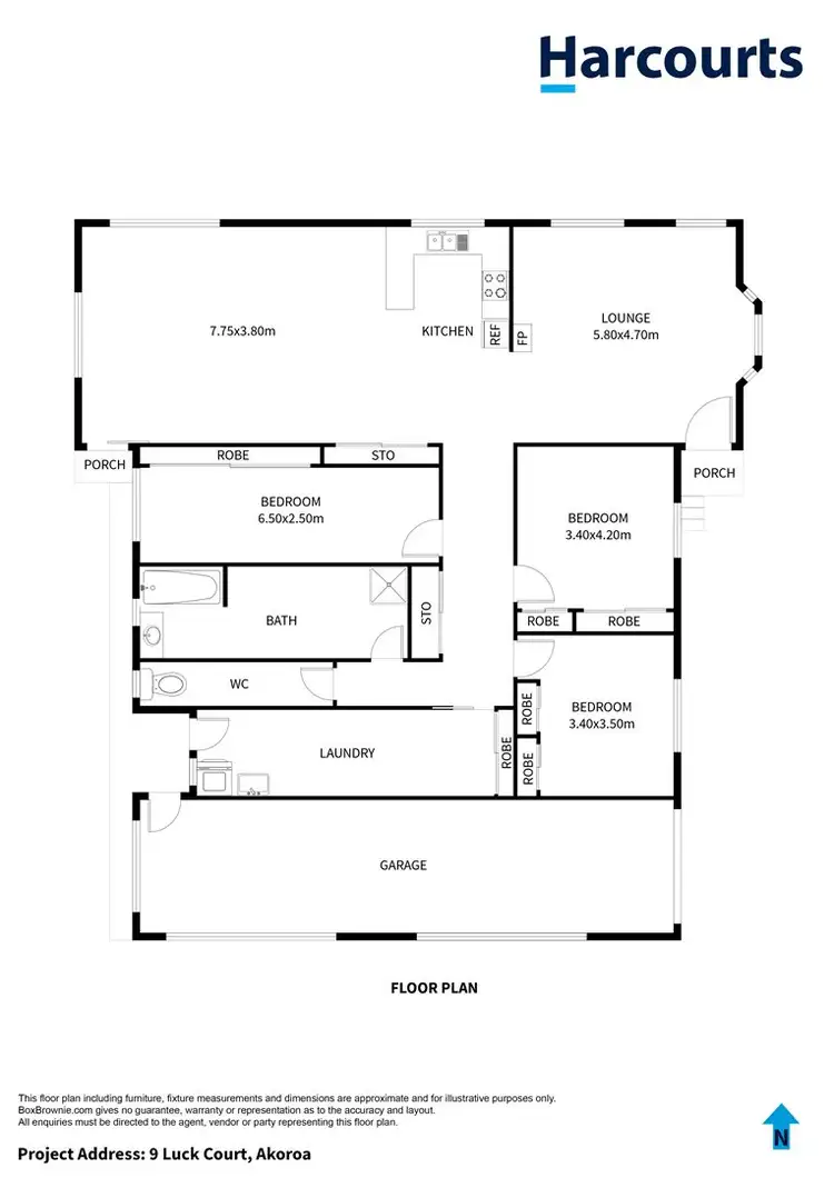 Floorplan of Homely house listing, 9 Luck Court, Akaroa TAS 7216
