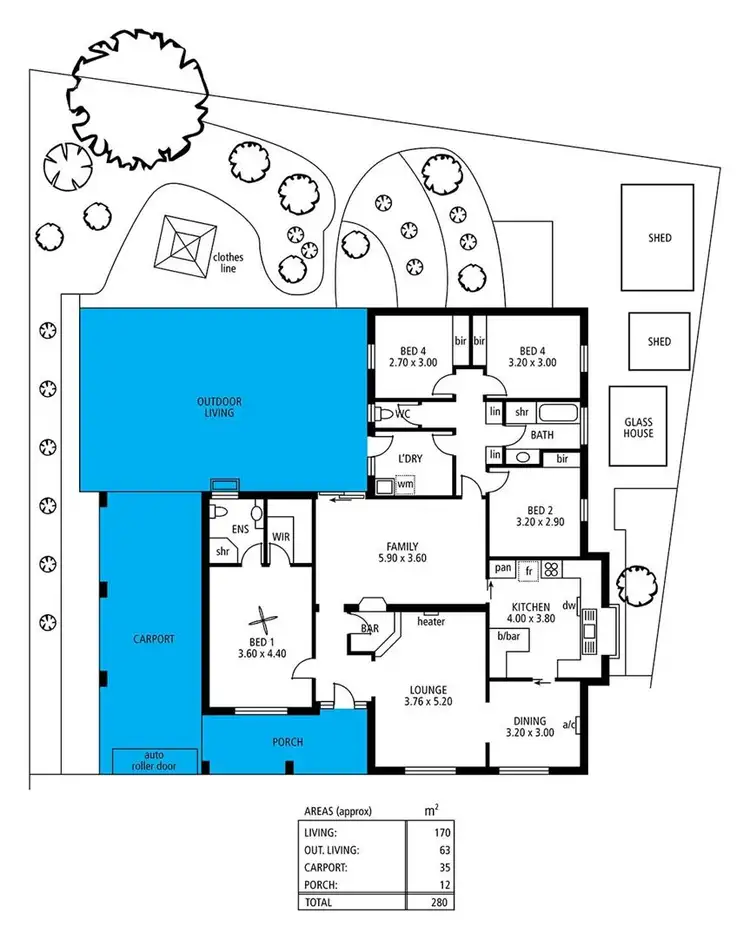 Floorplan of Homely house listing, 6 Rangeview Rise, Aberfoyle Park SA 5159