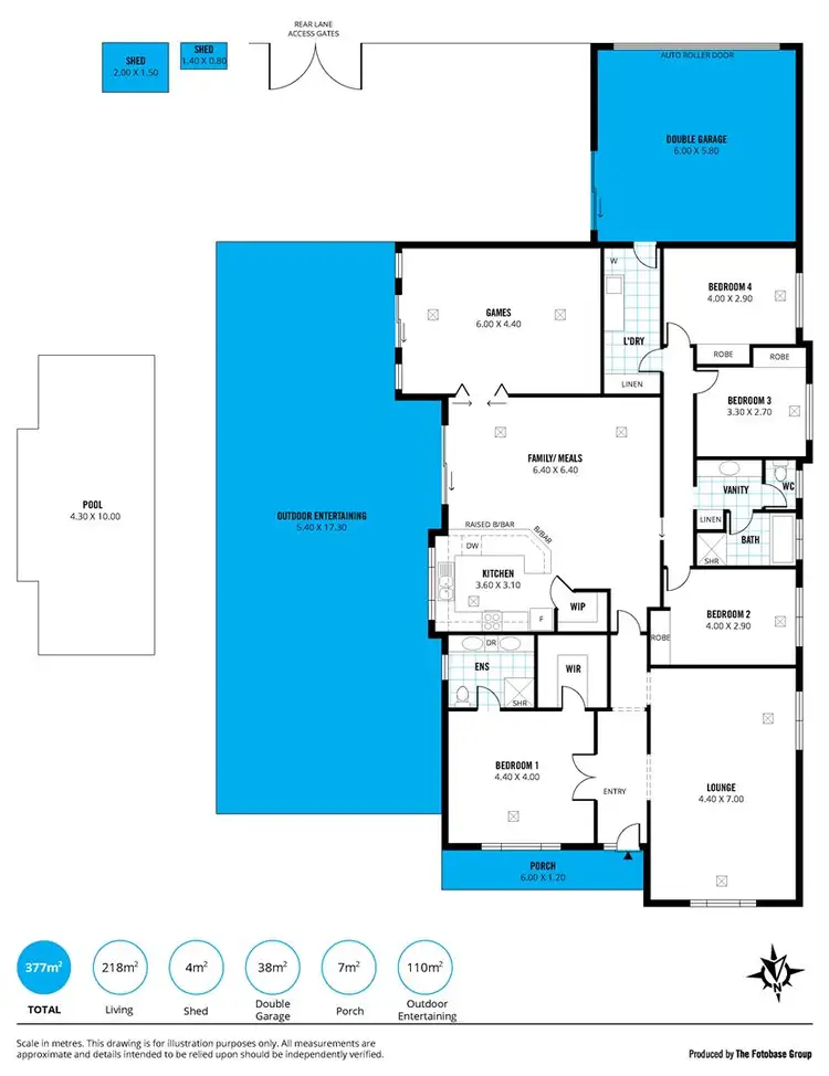 Floorplan of Homely house listing, 38 South Pacific Drive, Seaford Meadows SA 5169