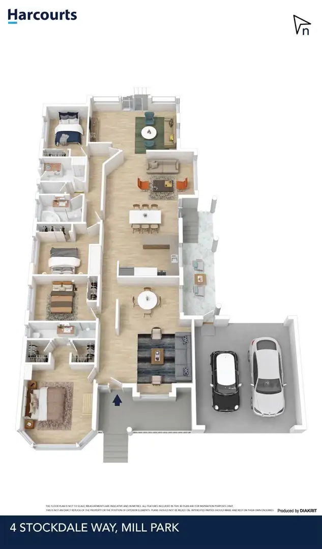Floorplan of Homely house listing, 4 Stockdale Way, Mill Park VIC 3082