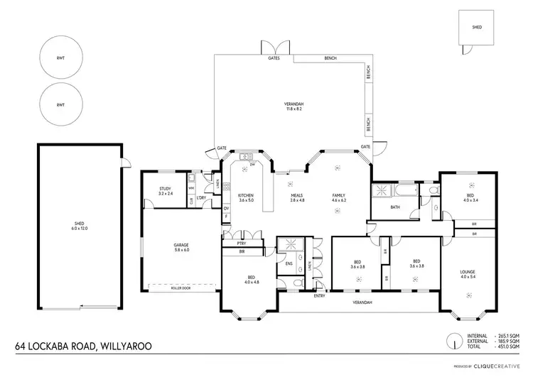 Floorplan of Homely house listing, 64 Lockaba Drive, Willyaroo SA 5255