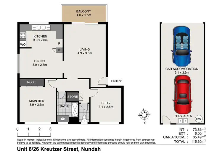 Floorplan of Homely unit listing, 6/26 Kreutzer St, Nundah QLD 4012