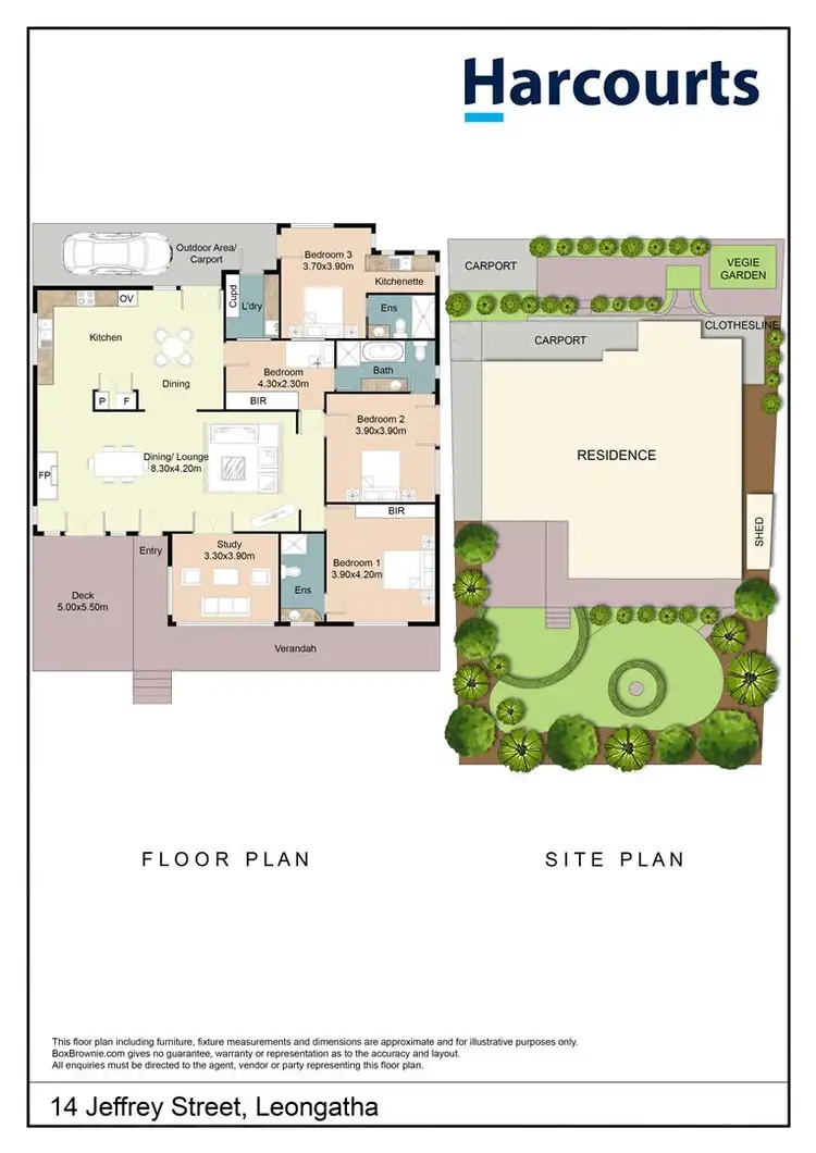 Floorplan of Homely house listing, 14 Jeffrey Street, Leongatha VIC 3953