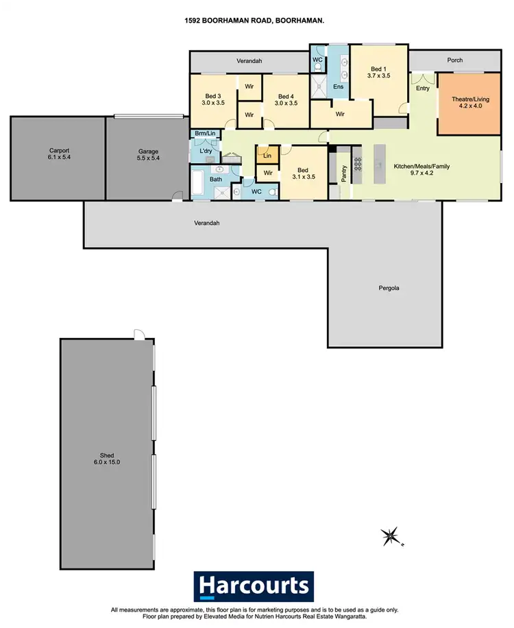 Floorplan of Homely house listing, 1592 Boorhaman Road, Boorhaman VIC 3678