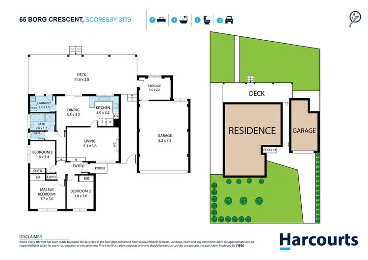 Floorplan of Homely house listing, 65 Borg Crescent, Scoresby VIC 3179