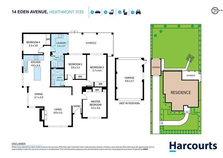 Floorplan of Homely house listing, 14 Eden Avenue, Heathmont VIC 3135