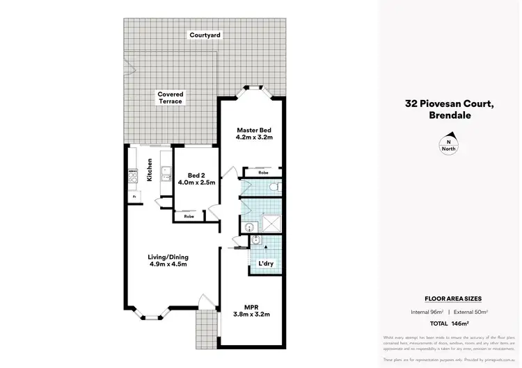 Floorplan of Homely villa listing, 32 Piovesan Street, Brendale QLD 4500
