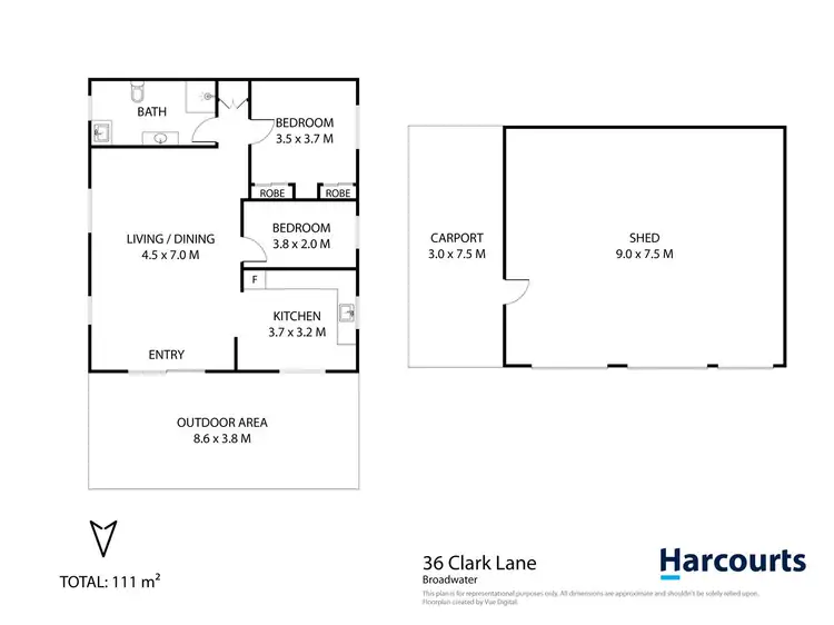Floorplan of Homely rural property listing, 36 Clark Lane, Stanthorpe QLD 4380
