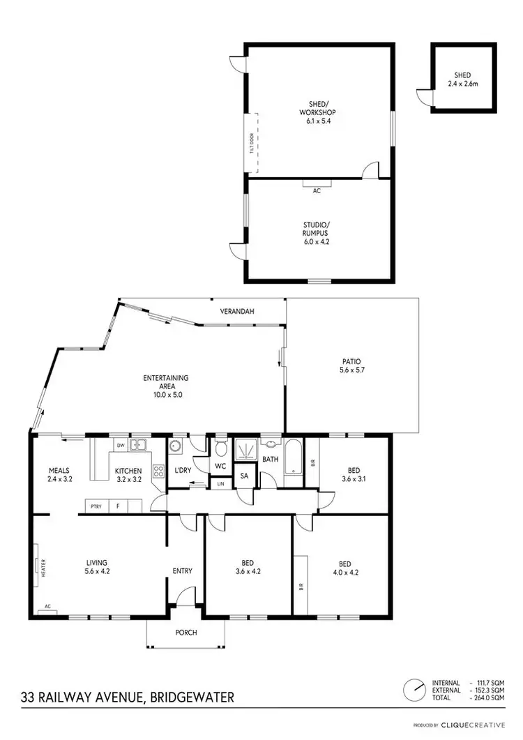 Floorplan of Homely house listing, 33 Railway Avenue, Bridgewater SA 5155