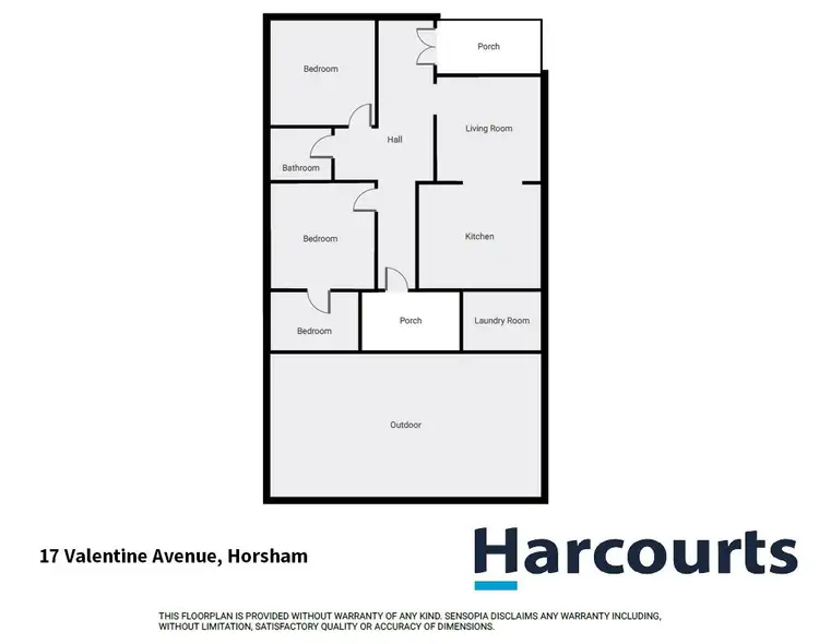 Floorplan of Homely house listing, 17 Valentine Avenue, Horsham VIC 3400