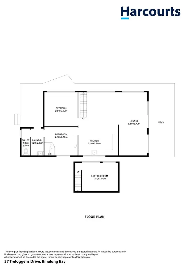 Floorplan of Homely house listing, 37 Treloggen Drive, Binalong Bay TAS 7216