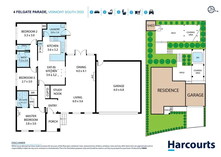 Floorplan of Homely house listing, 4 Felgate Parade, Vermont South VIC 3133