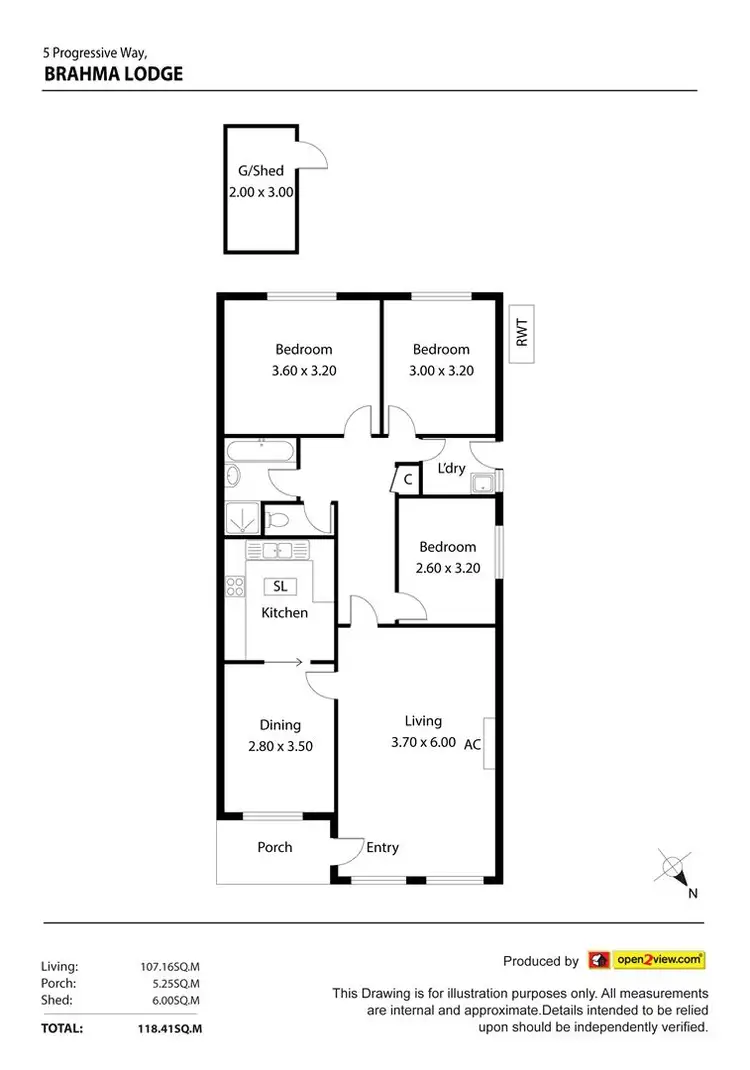 Floorplan of Homely house listing, 5 Progressive Way, Brahma Lodge SA 5109