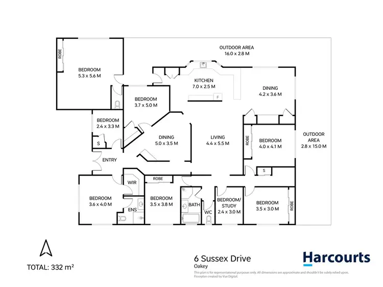 Floorplan of Homely house listing, 6 Sussex Drive 'Sussex Park', Oakey QLD 4401