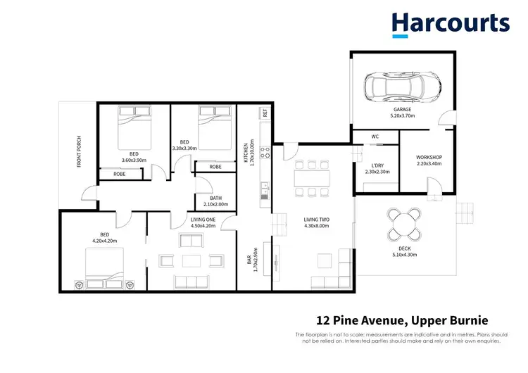 Floorplan of Homely house listing, 12 Pine Avenue, Upper Burnie TAS 7320