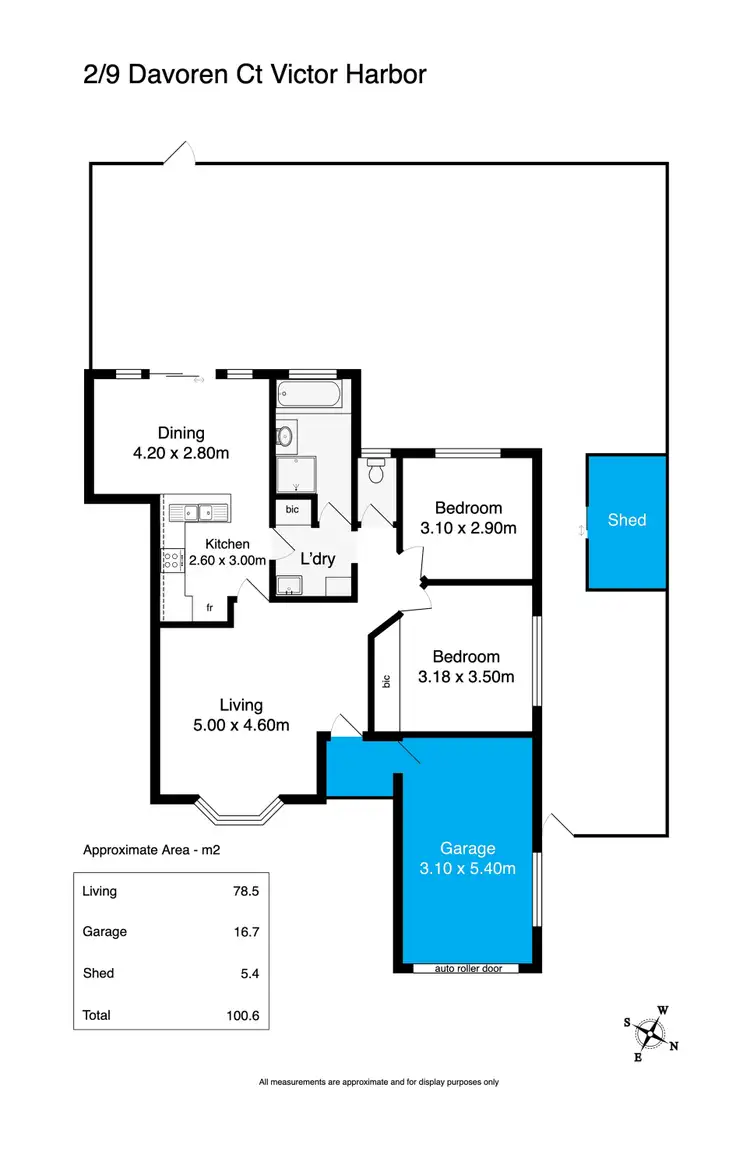 Floorplan of Homely unit listing, 2/9 Davoren Court, Victor Harbor SA 5211