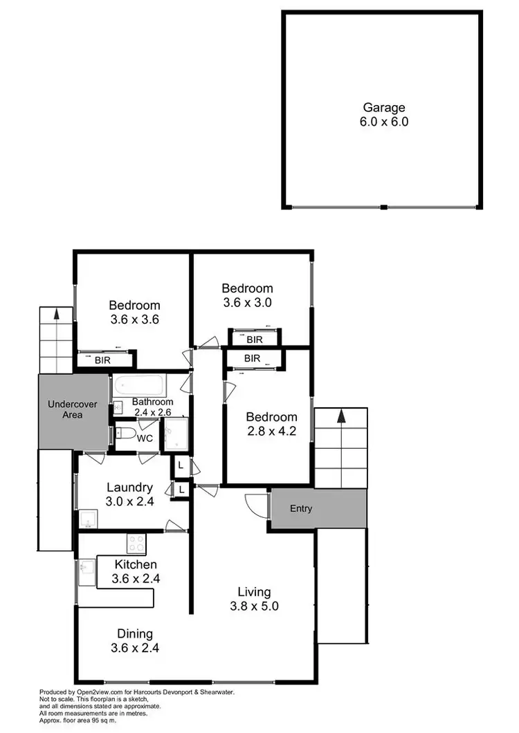 Floorplan of Homely house listing, 36 Nixon Street, Devonport TAS 7310