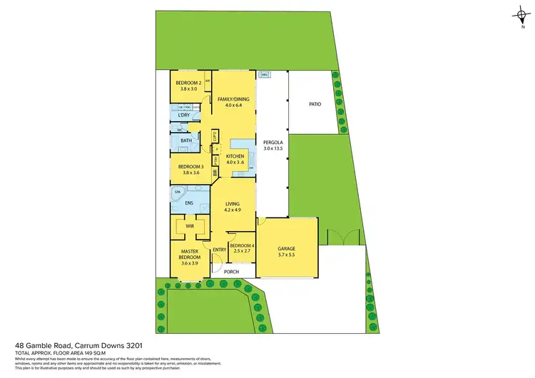 Floorplan of Homely house listing, 48 Gamble Road, Carrum Downs VIC 3201